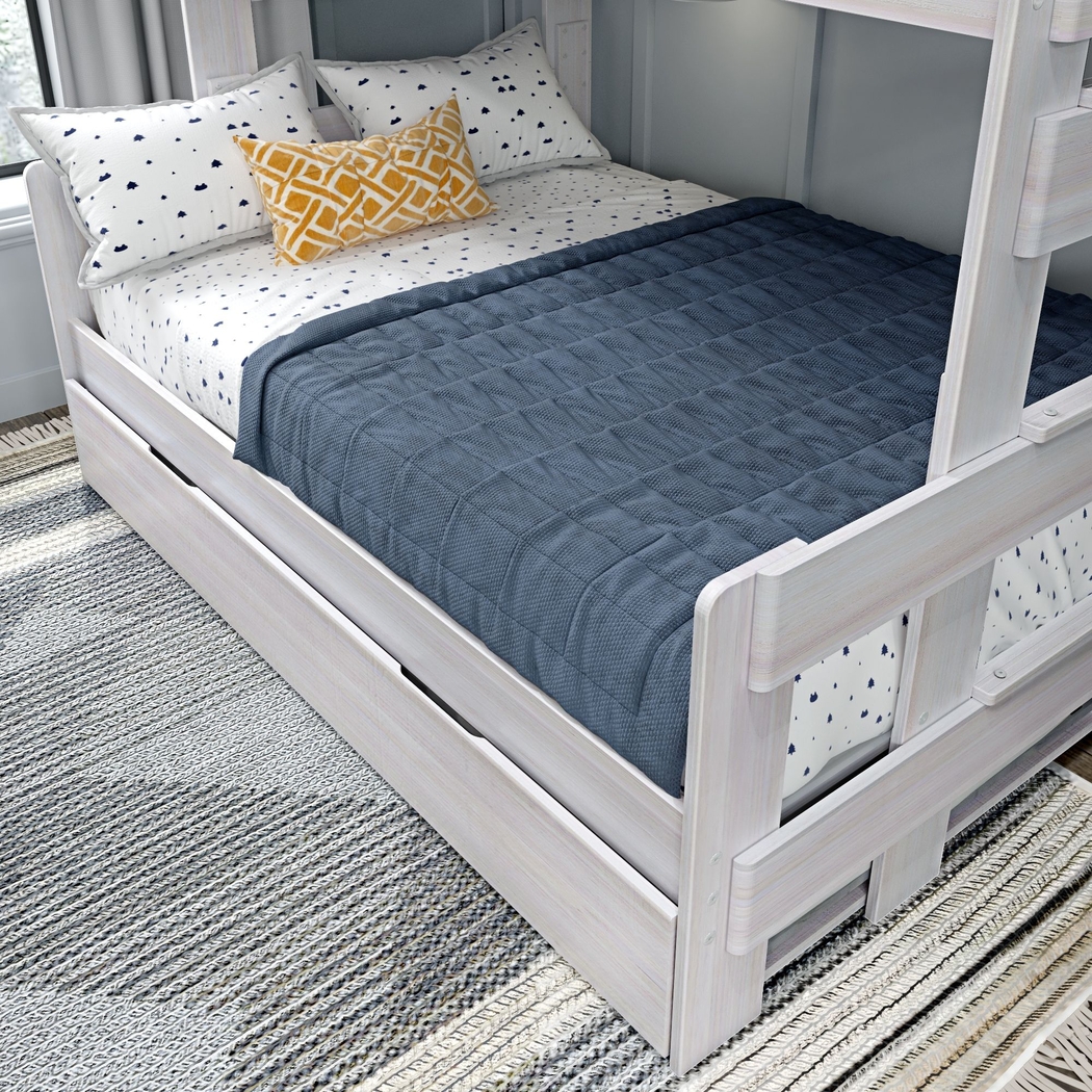 Kids Eastwick White Twin/Full Bunk Bed with Trundle - Thumbnail - Image 4