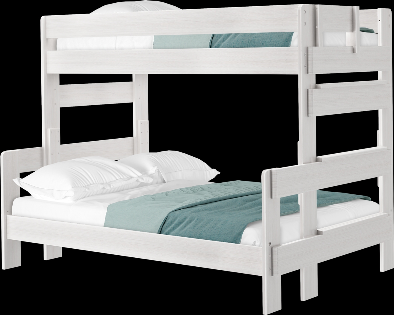 Kids Eastwick White Twin/Full Bunk Bed - Thumbnail - Image 2