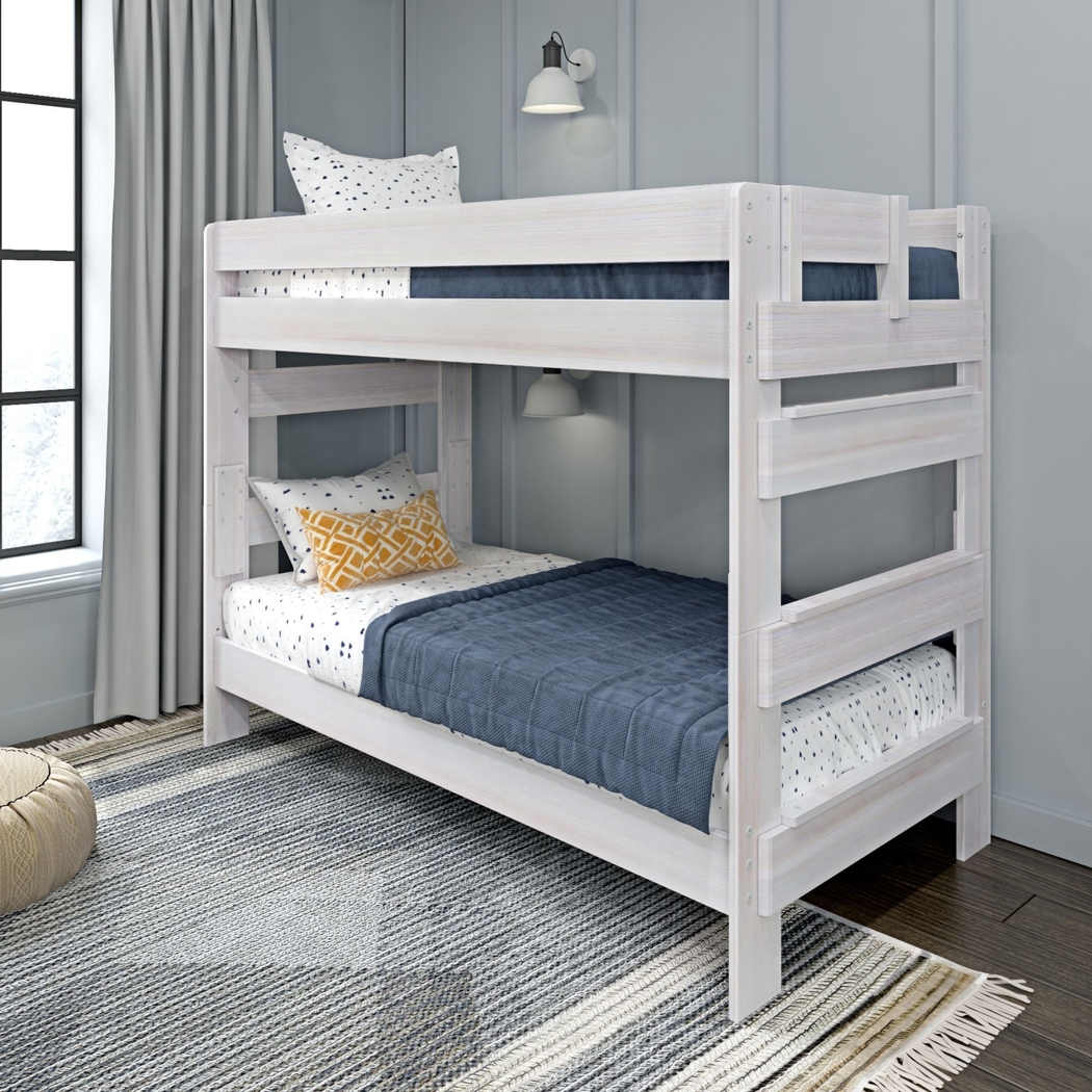 Kids Eastwick White Twin/Twin Bunk Bed - Thumbnail - Image 1