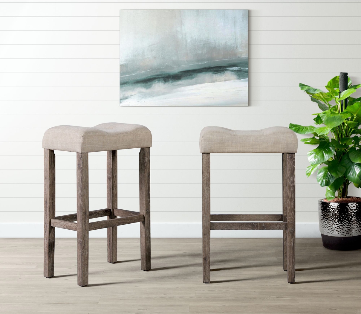 Eastwyck Natural Bar Stool Set - Thumbnail - Image 2