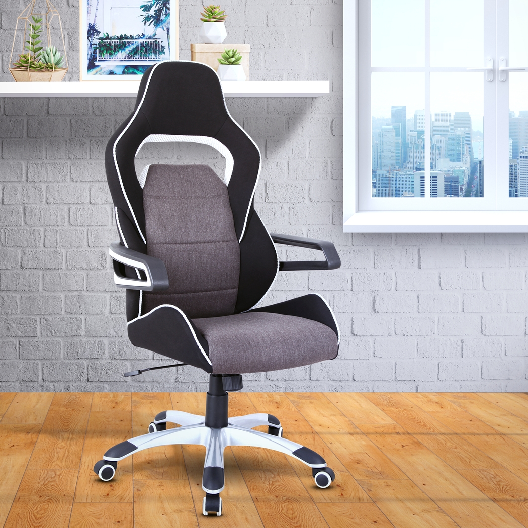 Eatoby Gray Office Chair - Thumbnail - Image 2