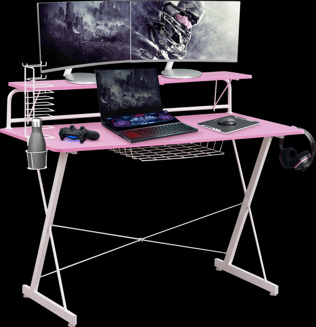 Eatoheim Pink PC Gaming Desk - Thumbnail - Image 1