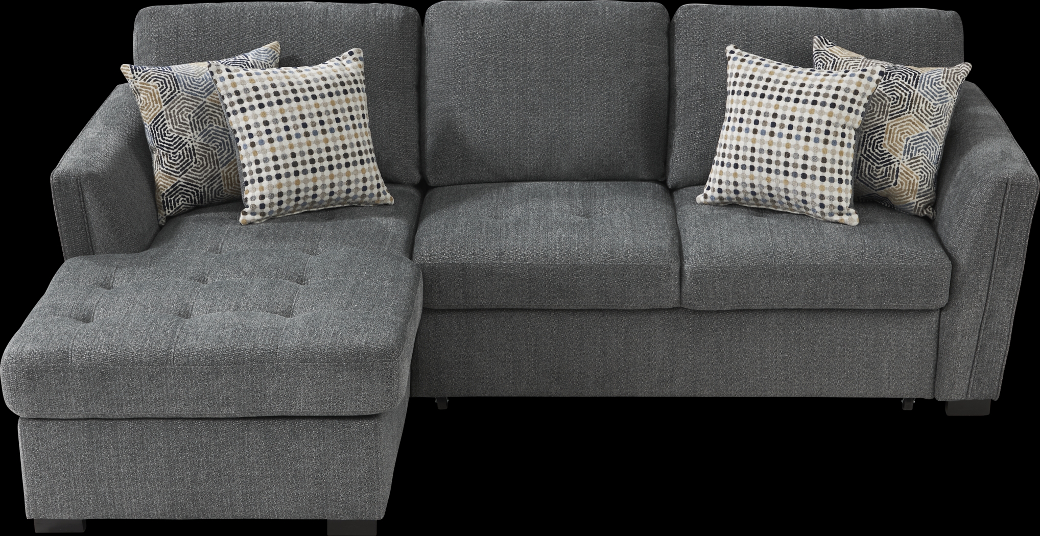 Eaton Heights Denim 2 Pc Sleeper Sectional - Thumbnail - Image 1