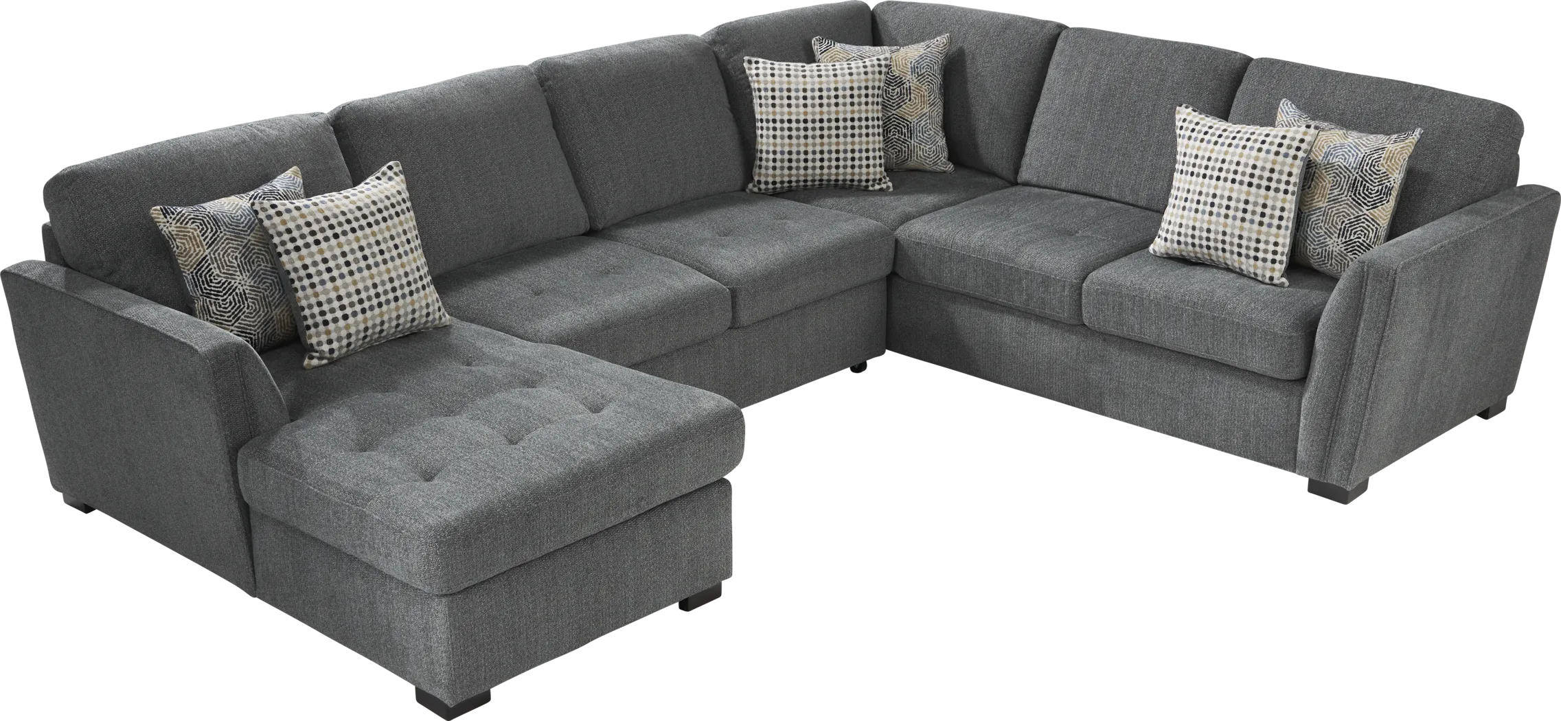 Eaton Heights Denim 3 Pc Sleeper Sectional - Thumbnail - Image 1