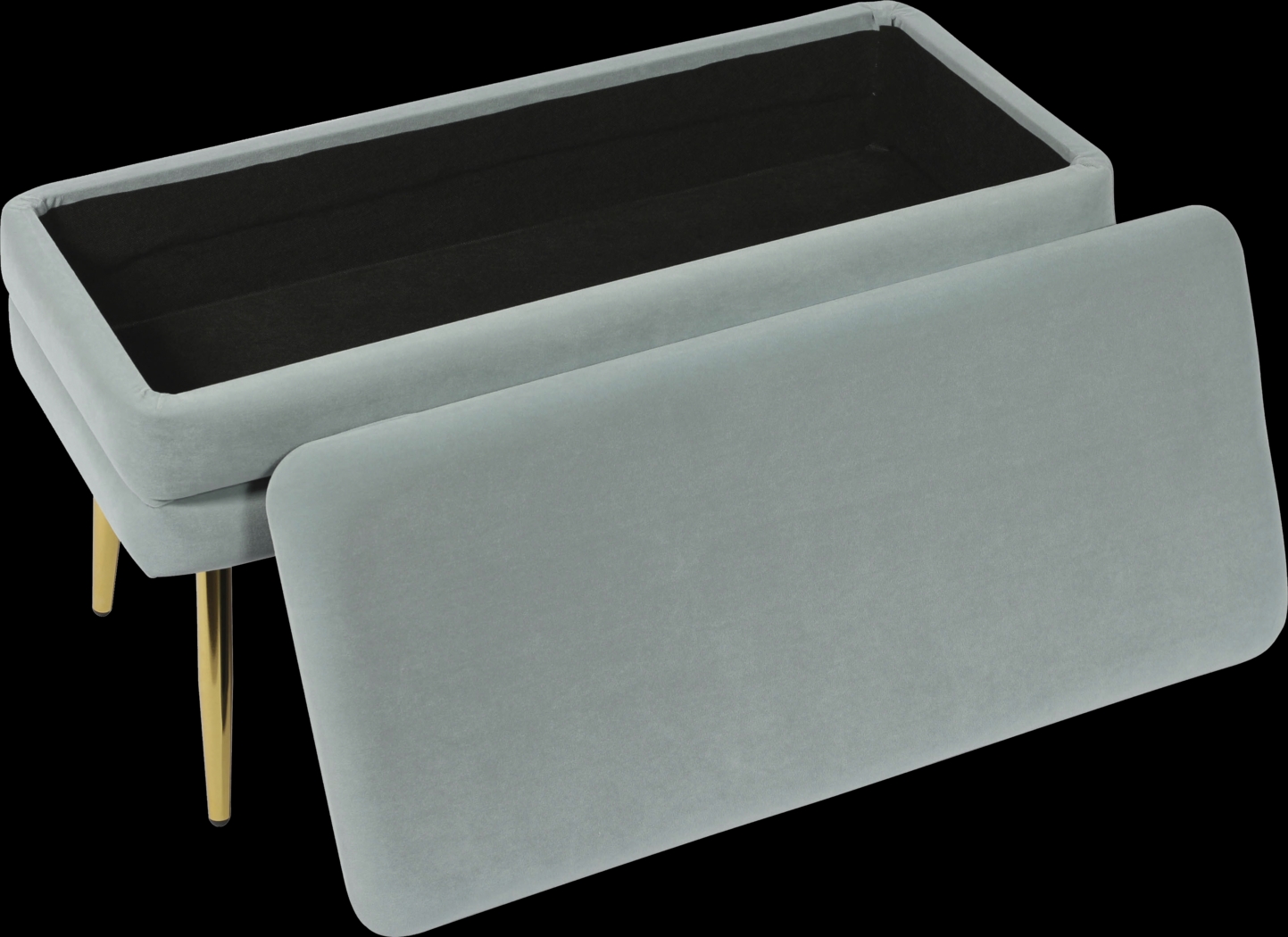 Eauclair Blue Storage Bench - Thumbnail - Image 3