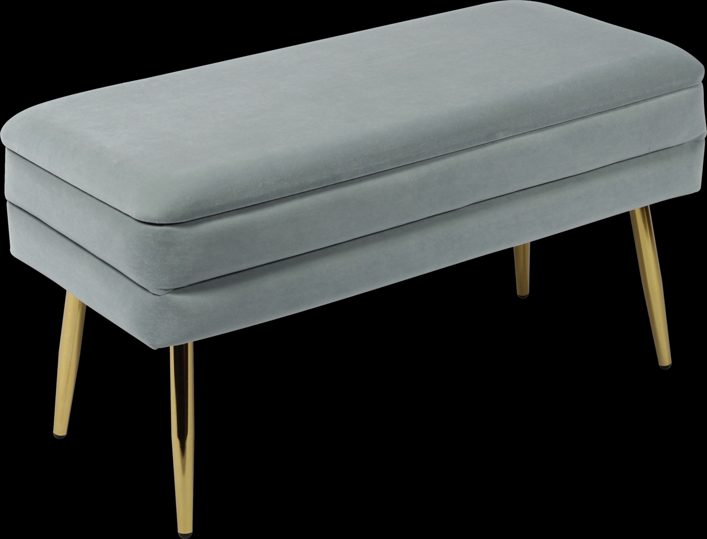 Eauclair Blue Storage Bench - Thumbnail - Image 1