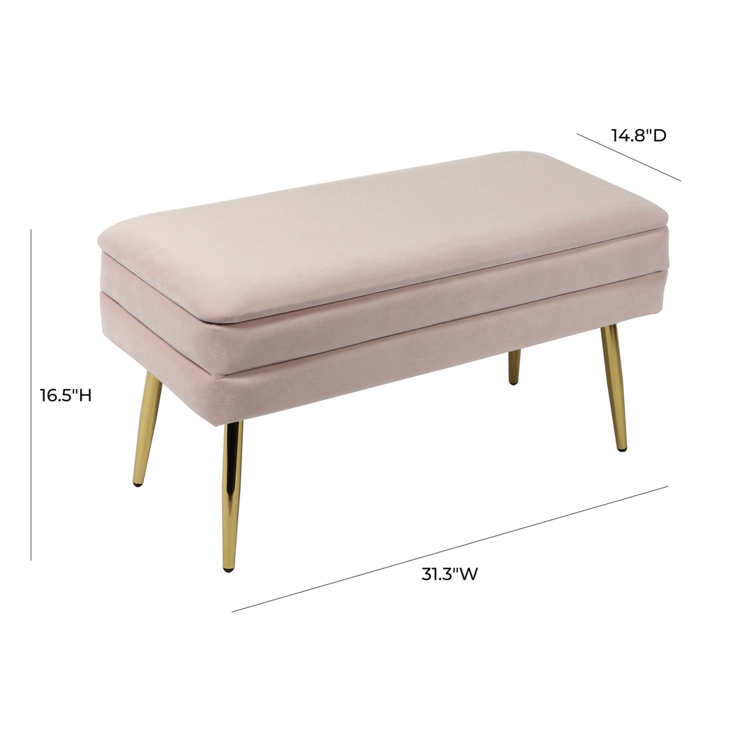 Eauclair Blush Storage Bench - Thumbnail - Image 7