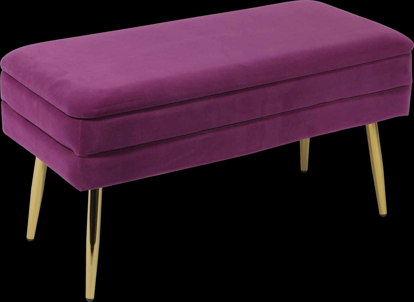 Eauclair Plum Storage Bench - Thumbnail - Image 1