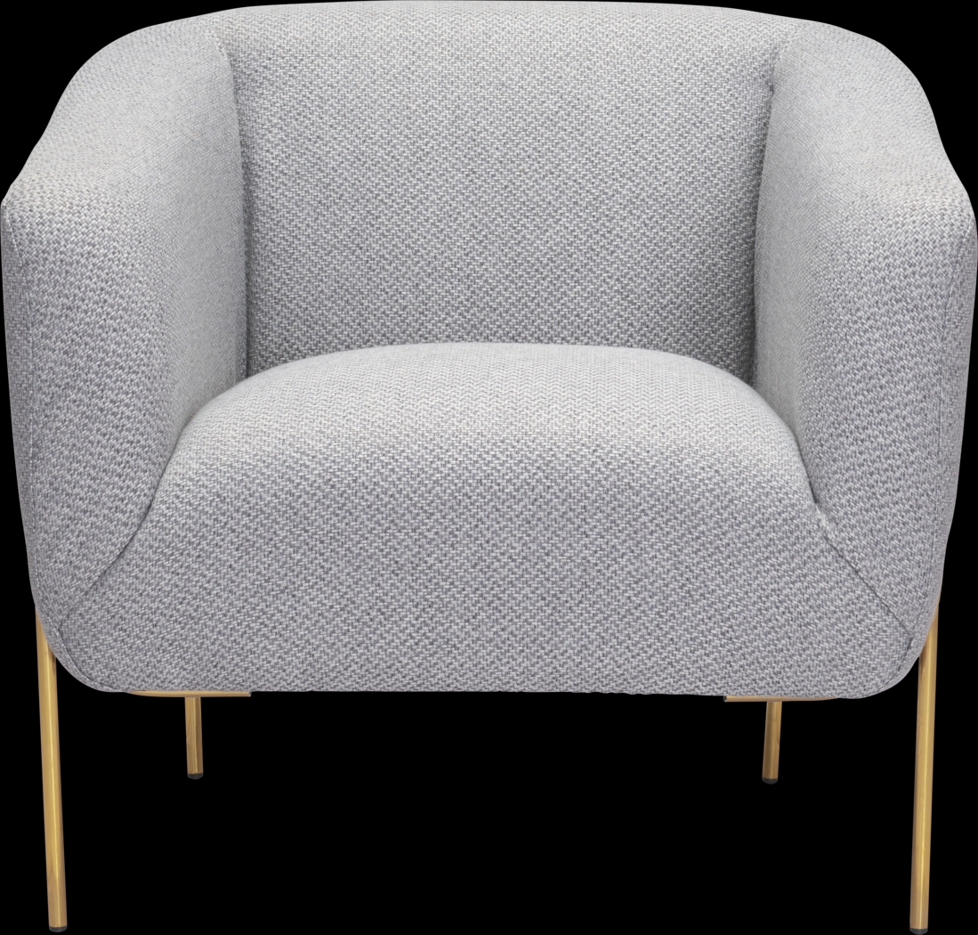 Ebersole Gray Accent Chair - Thumbnail - Image 3
