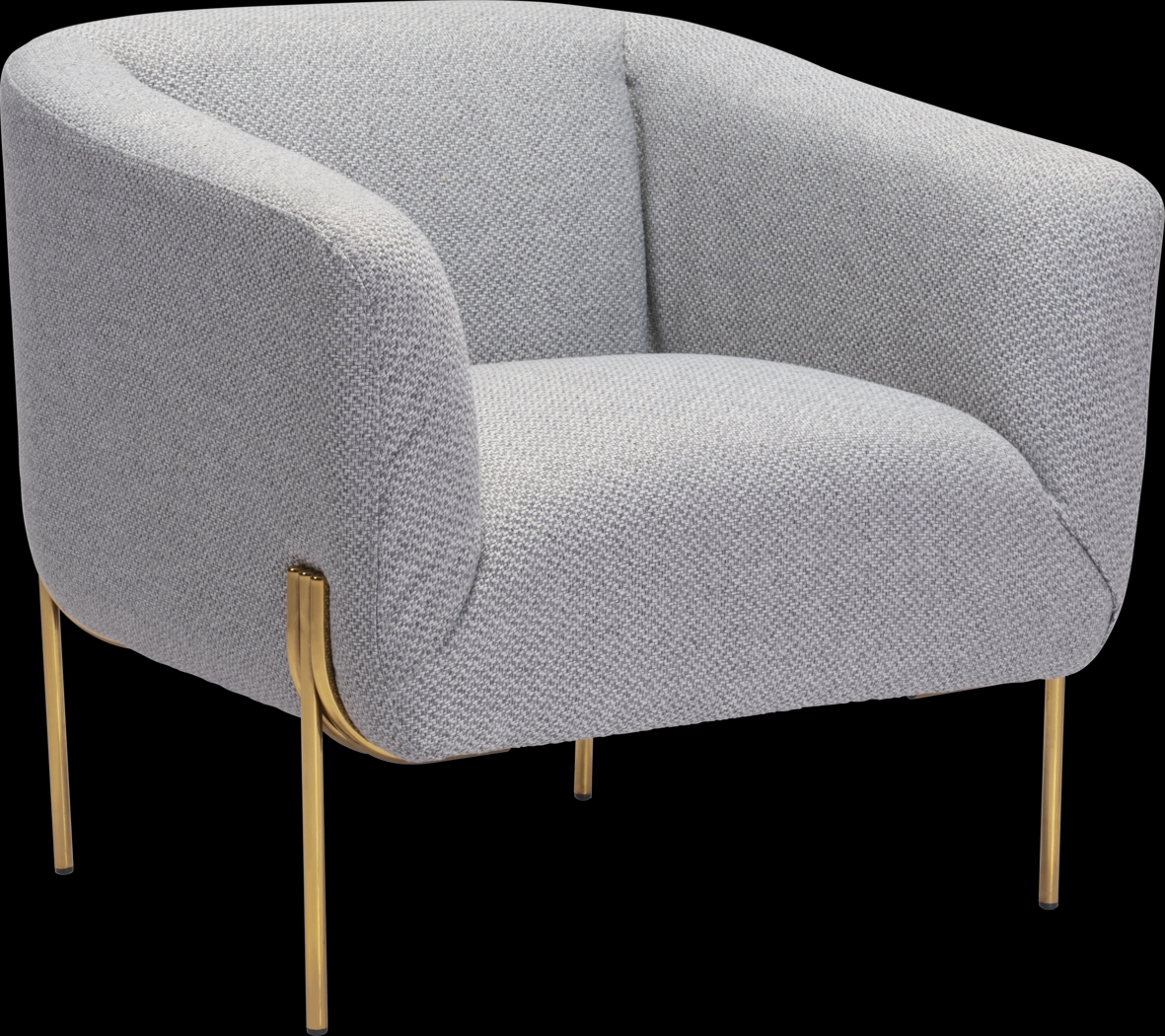 Ebersole Gray Accent Chair - Thumbnail - Image 1