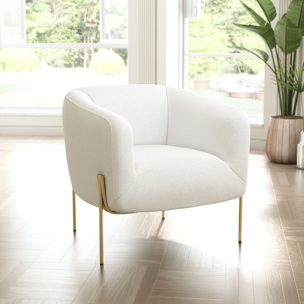 Ebersole Ivory Accent Chair - Thumbnail - Image 2