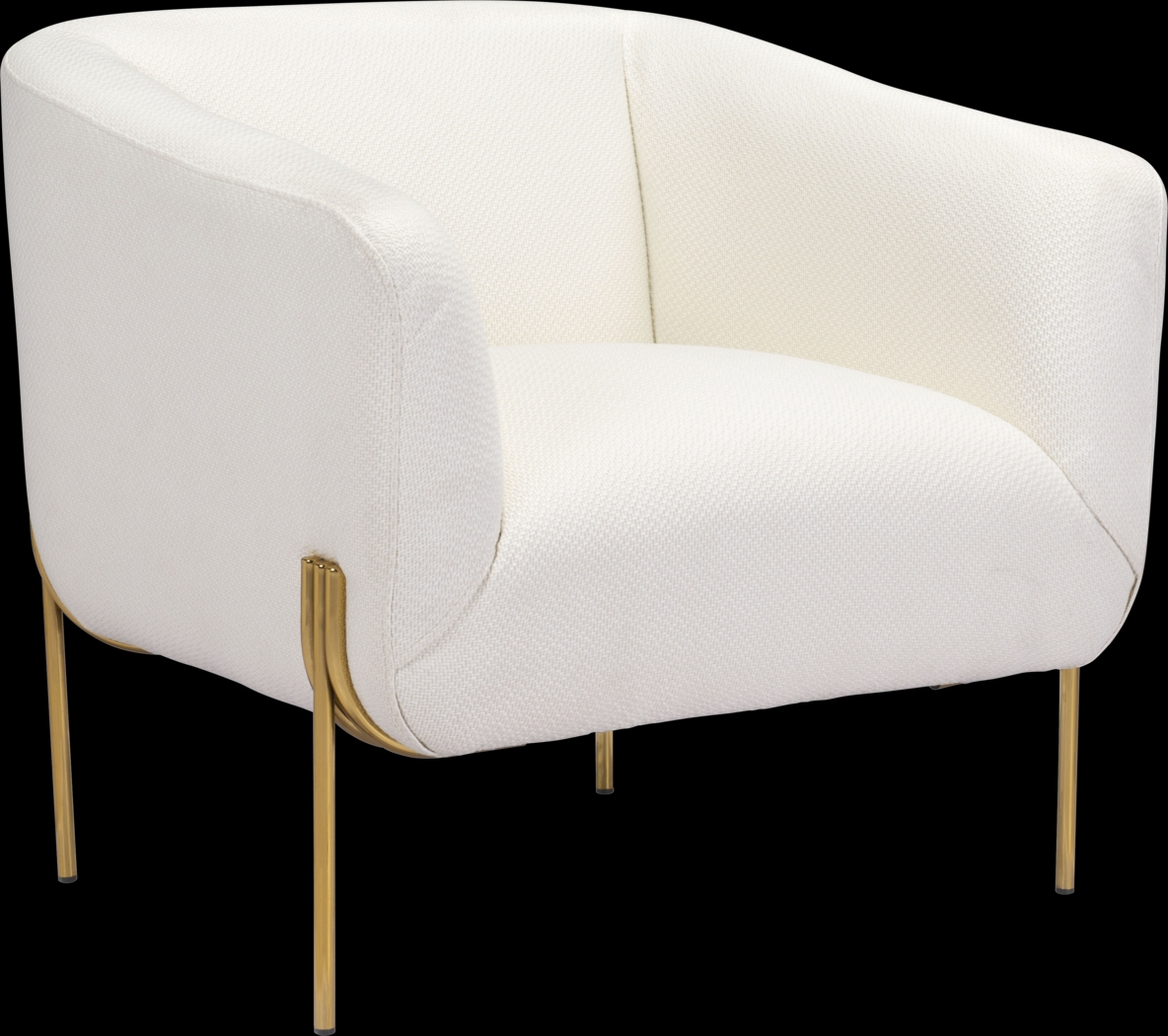 Ebersole Ivory Accent Chair - Thumbnail - Image 1