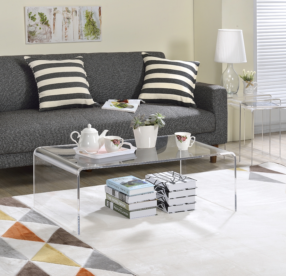 Ebsai Clear Coffee Table - Thumbnail - Image 4