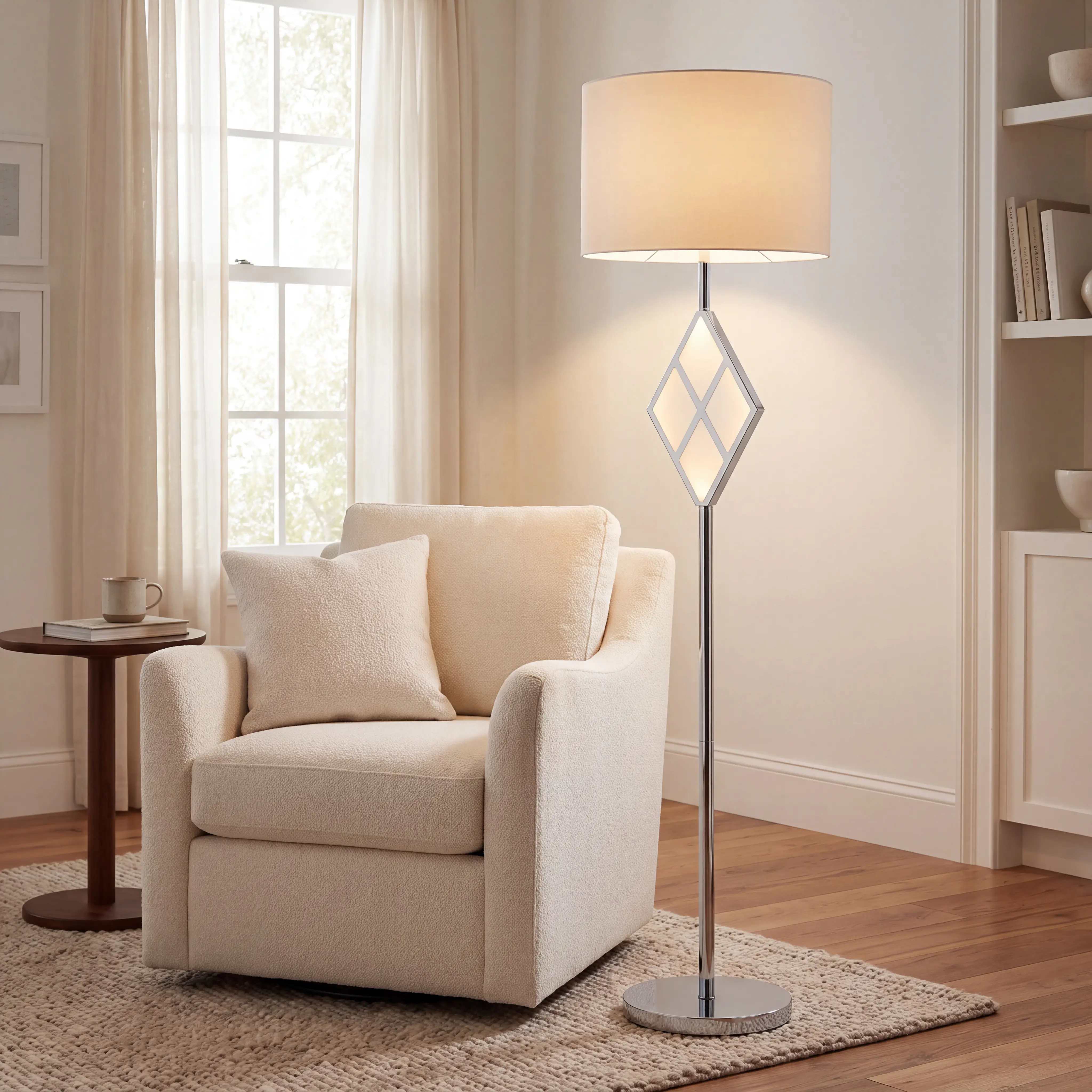 Echo Lane Chrome Floor Lamp - Thumbnail - Image 3