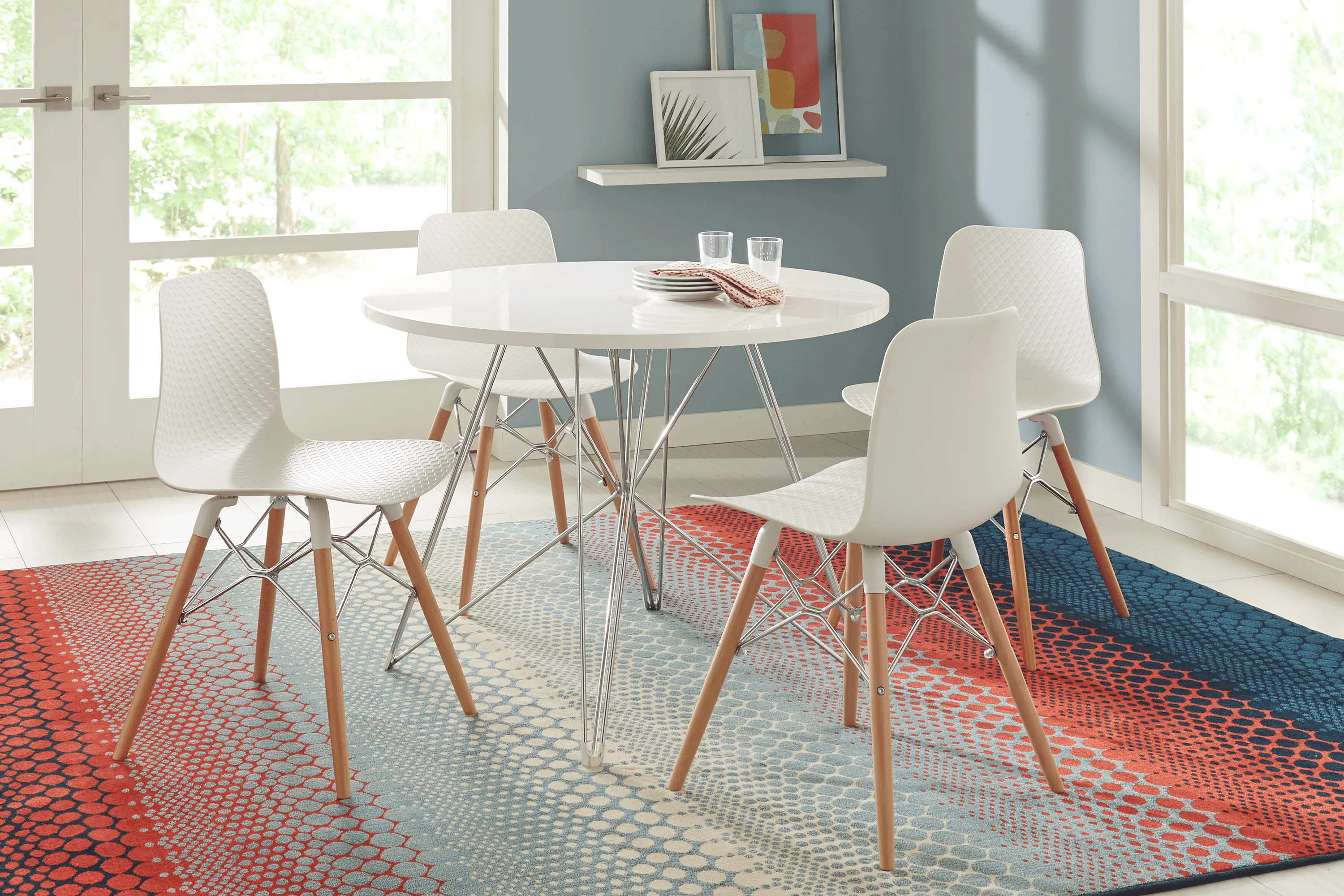 Echo Park White 5 Pc Dining Set - Thumbnail - Image 1