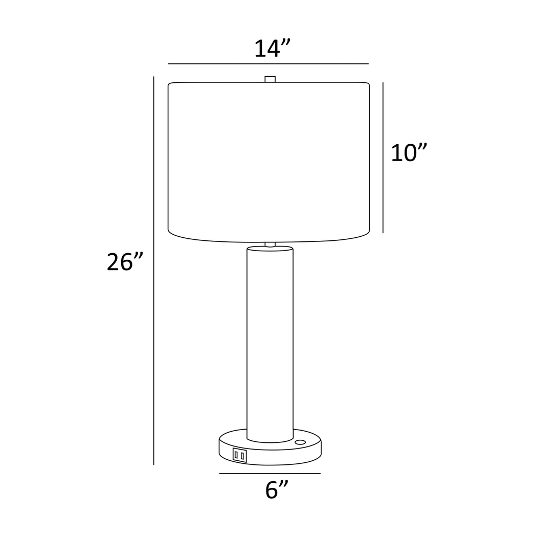 Eckles Loop White Lamp - Thumbnail - Image 4