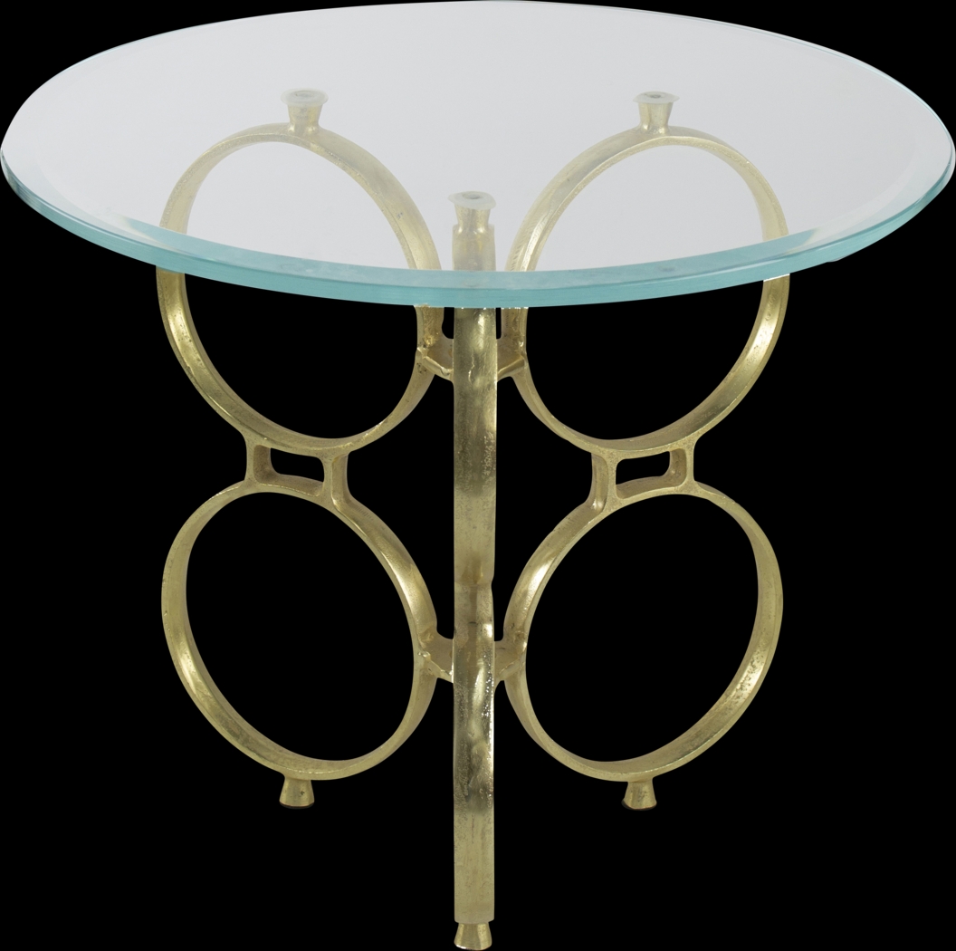 Ecksminster Gold Side Table - Thumbnail - Image 1