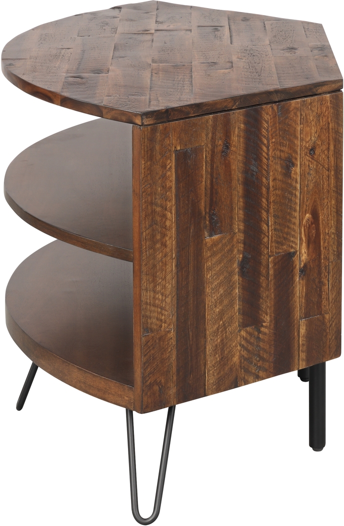 Eclanens Dark Brown 43 in. Corner TV Console - Thumbnail - Image 2