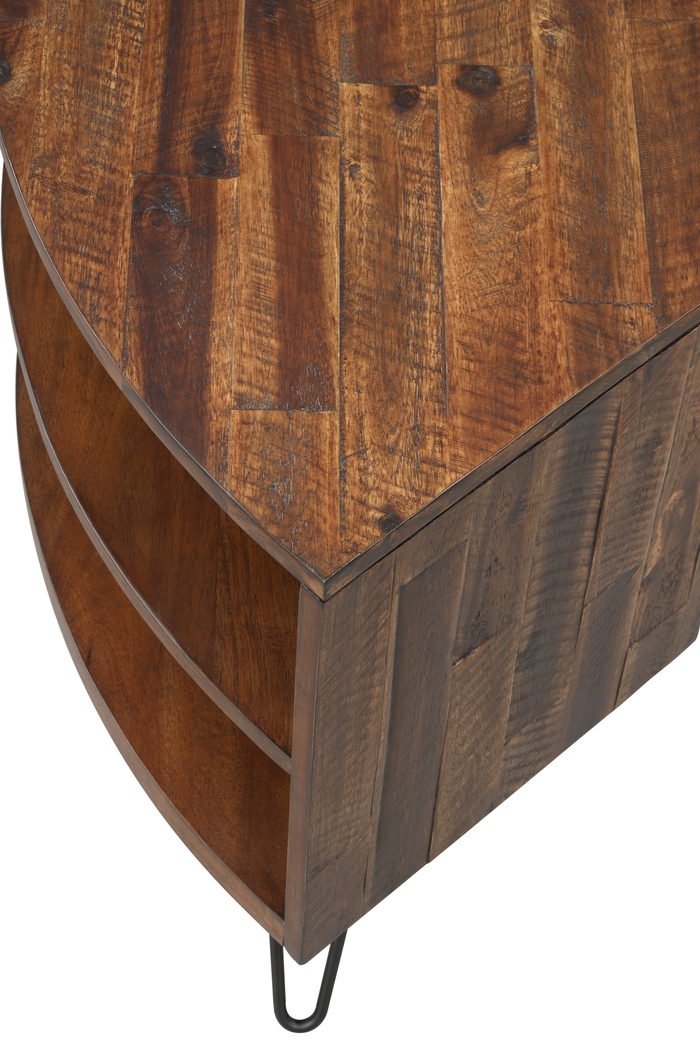 Eclanens Dark Brown 43 in. Corner TV Console - Thumbnail - Image 7