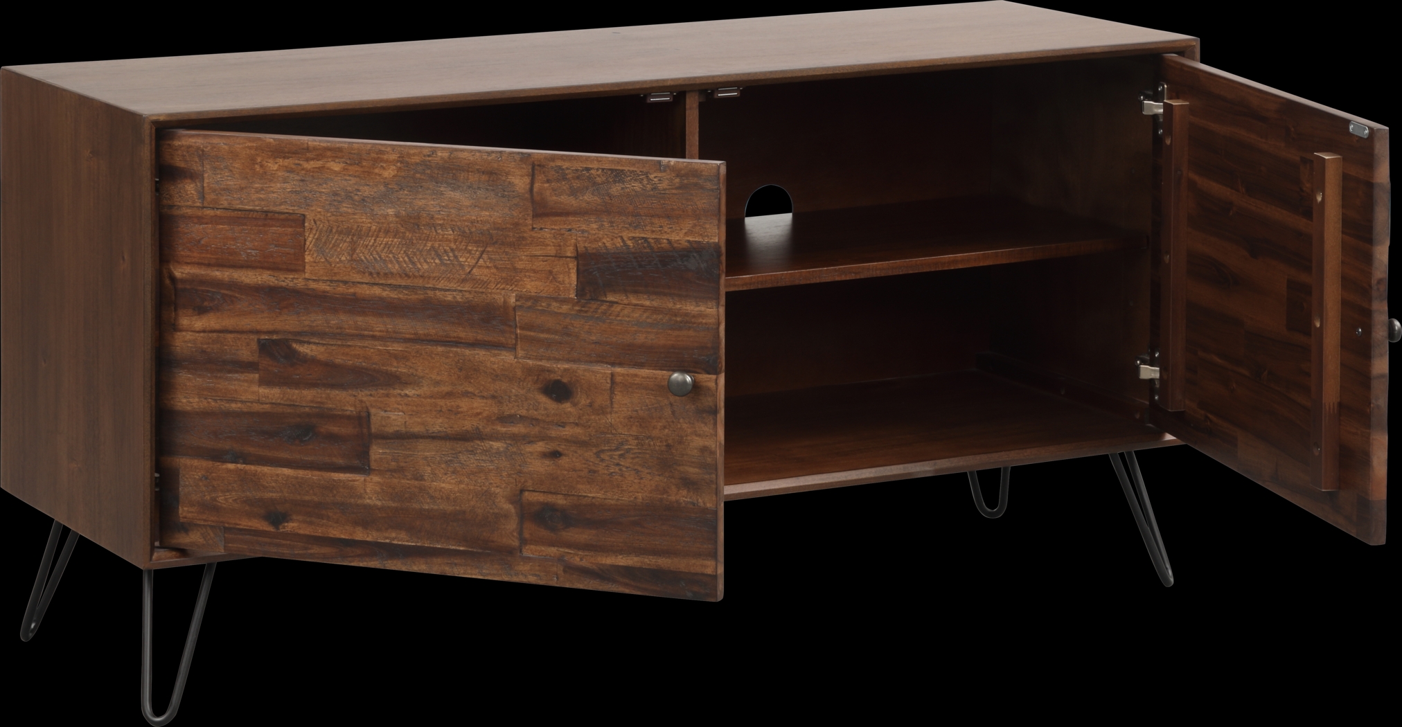 Eclanens Dark Brown 48 in. TV Console - Thumbnail - Image 4