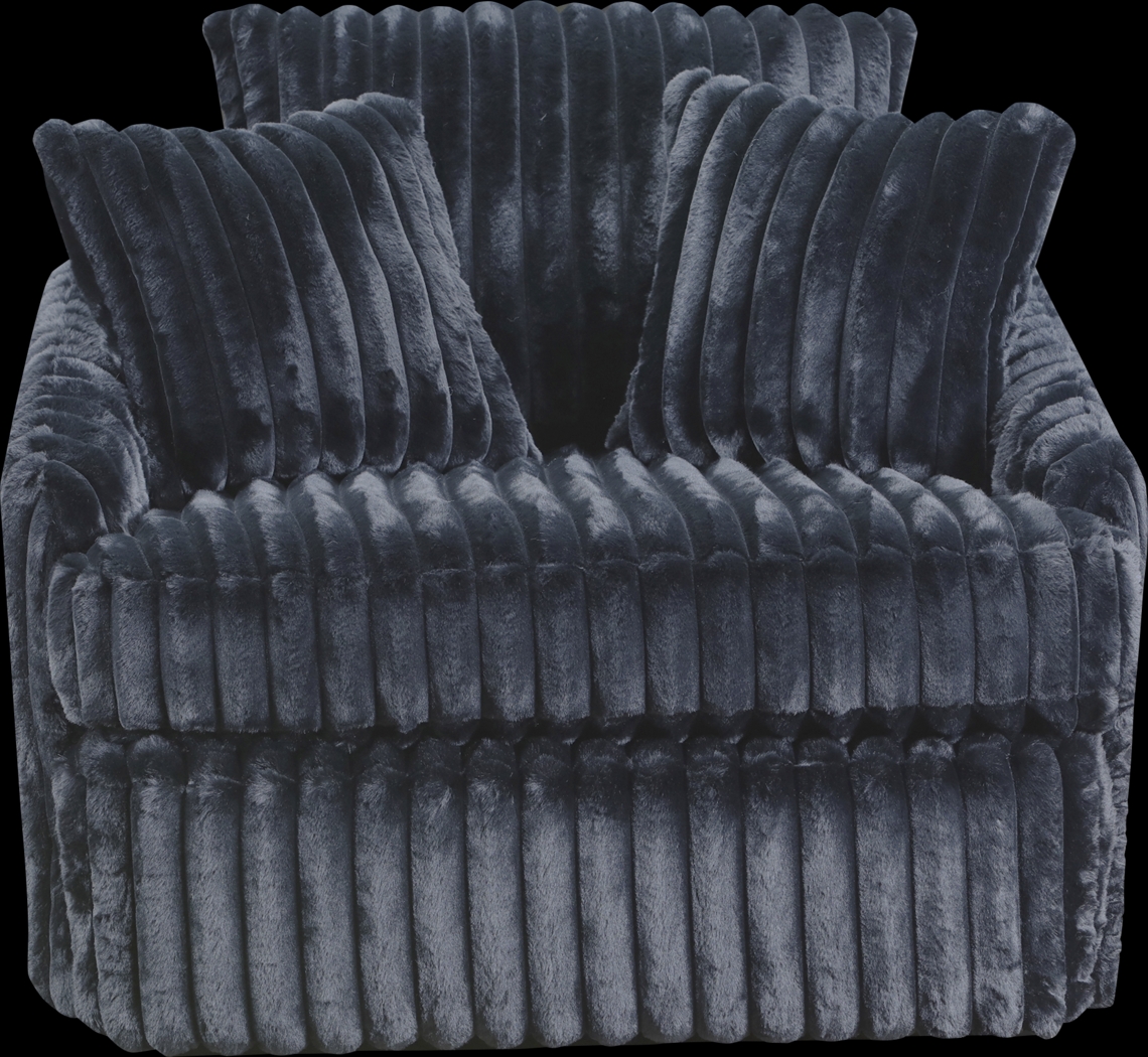 Eclipse Black Swivel Chair - Thumbnail - Image 2