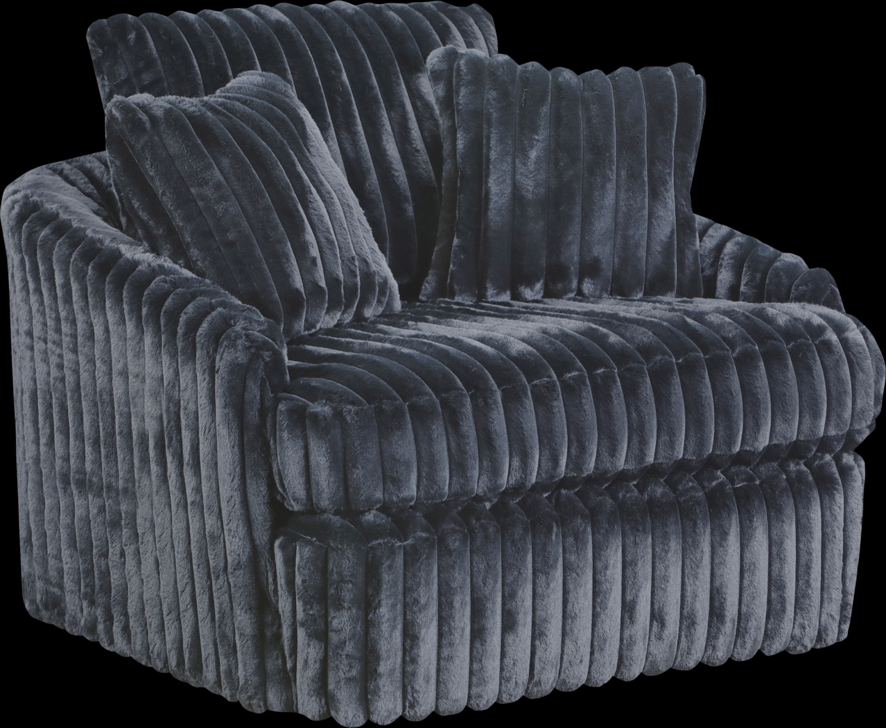 Eclipse Black Swivel Chair - Thumbnail - Image 1