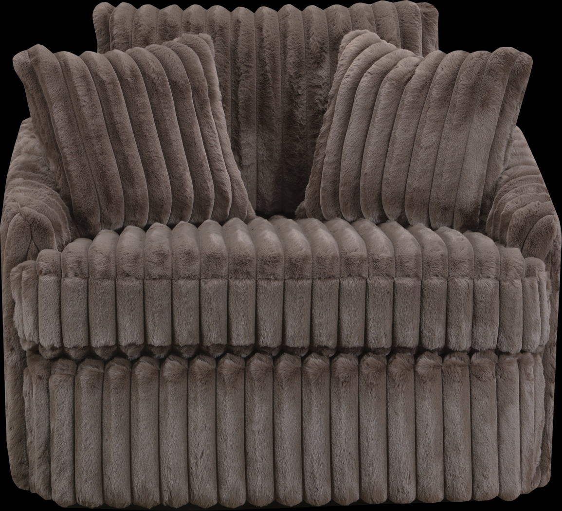 Eclipse Brown Swivel Chair - Thumbnail - Image 2