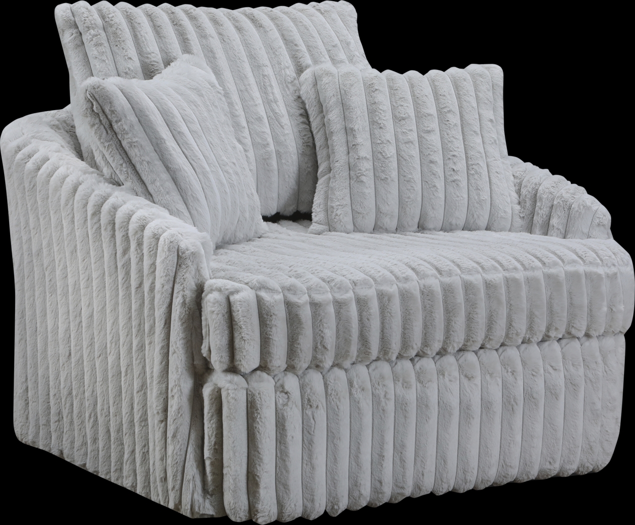 Eclipse Gray Swivel Chair - Thumbnail - Image 1