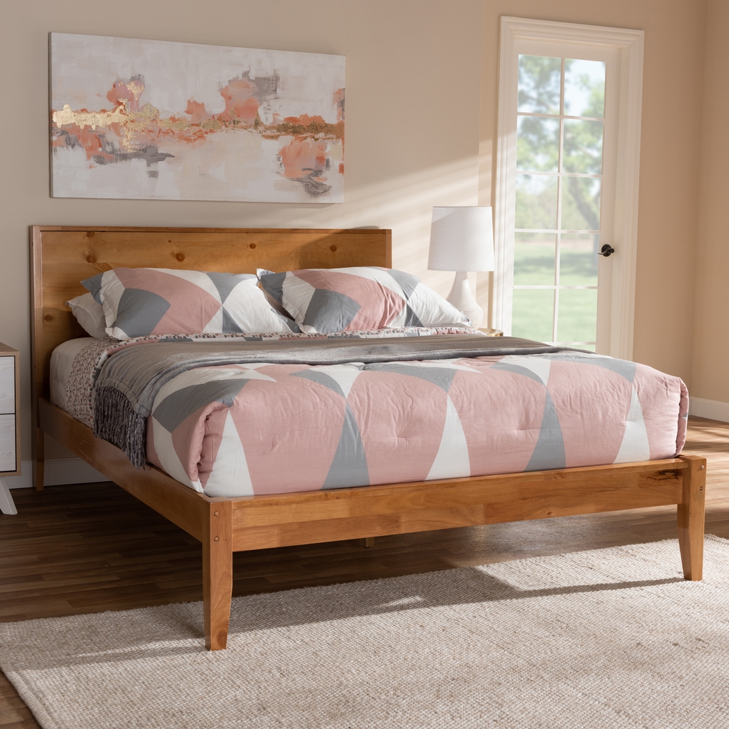 Ector Brown Queen Bed - Thumbnail - Image 2