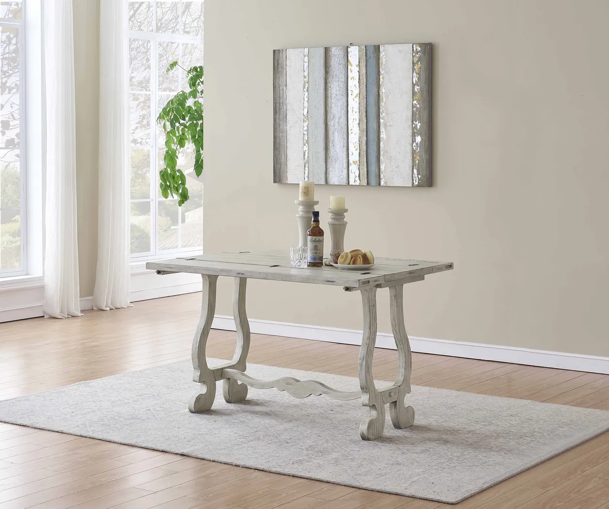 Edderton White Console Table - Thumbnail - Image 4