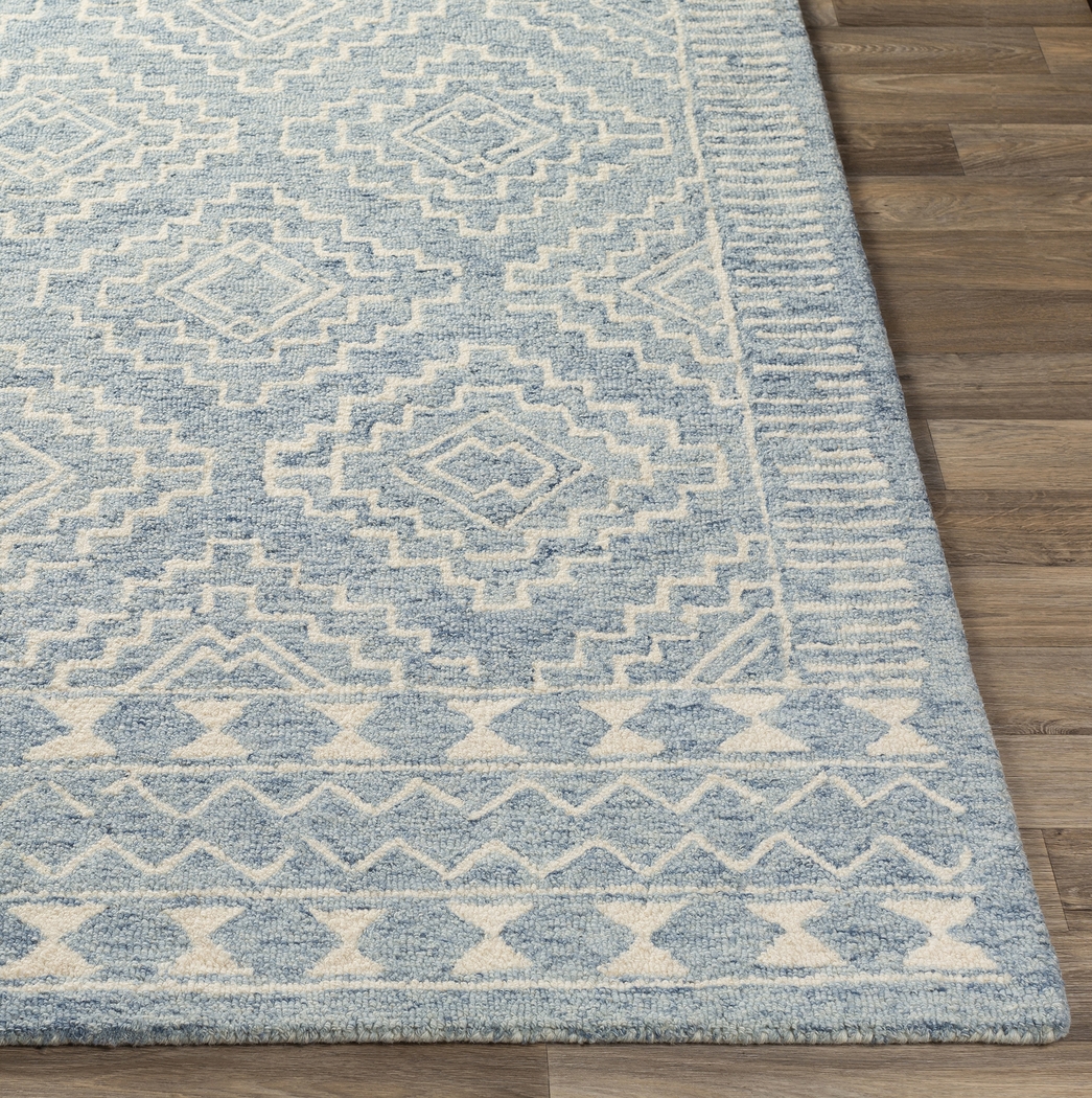 Eddith Blue 8' x 10' Rug - Thumbnail - Image 3