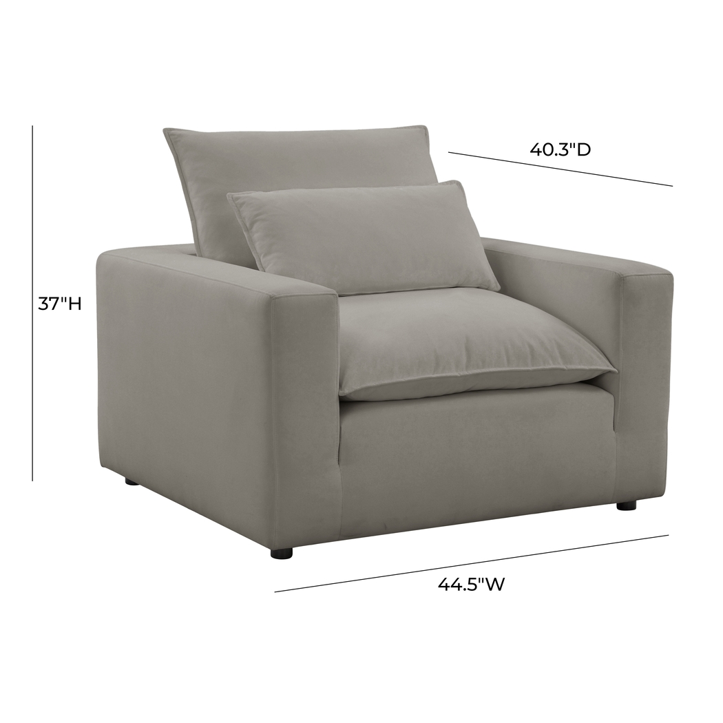 Eddlynch Gray Accent Chair - Thumbnail - Image 4