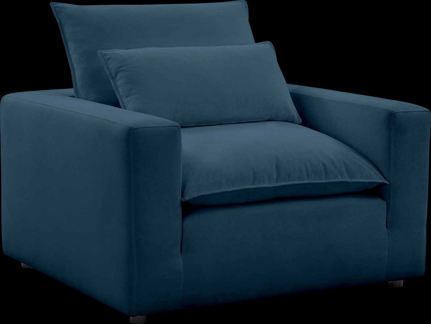 Eddlynch Navy Accent Chair - Thumbnail - Image 1