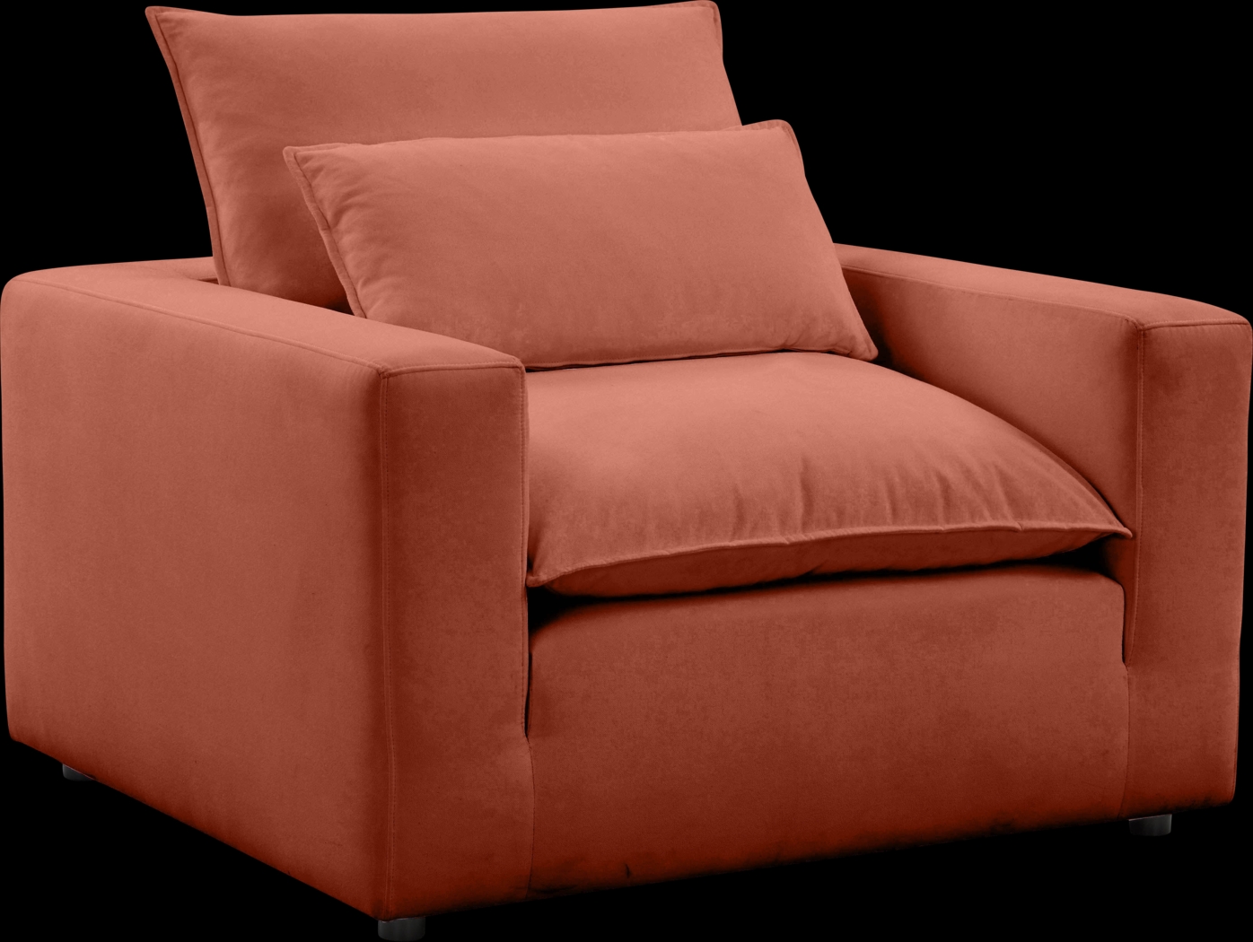 Eddlynch Rust Accent Chair - Thumbnail - Image 1