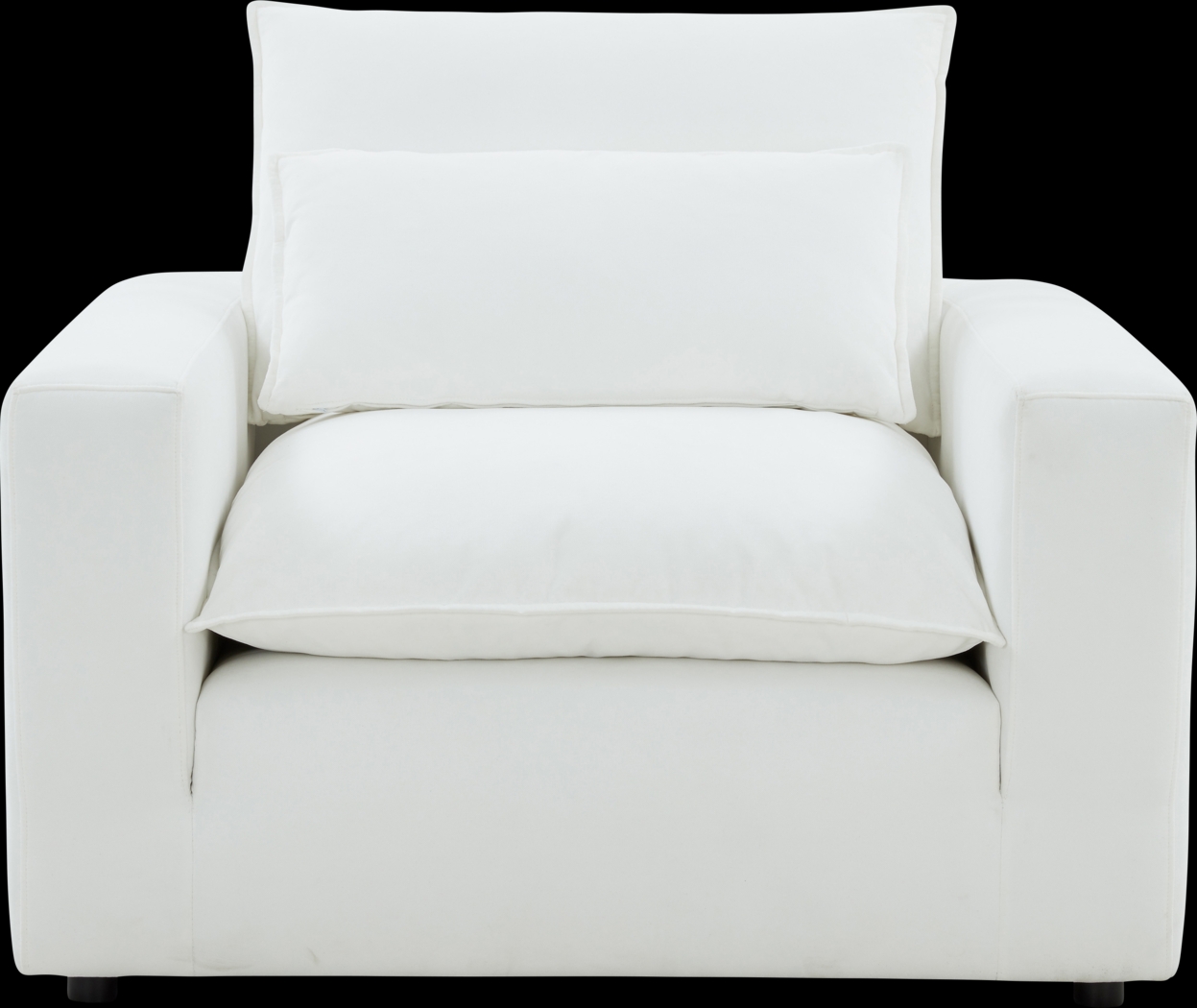 Eddlynch White Accent Chair - Thumbnail - Image 3