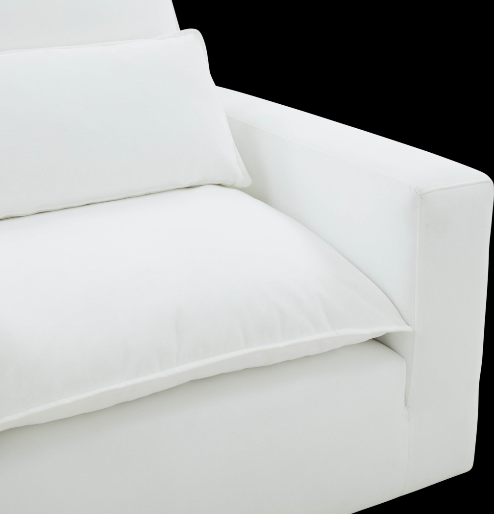 Eddlynch White Accent Chair - Thumbnail - Image 4