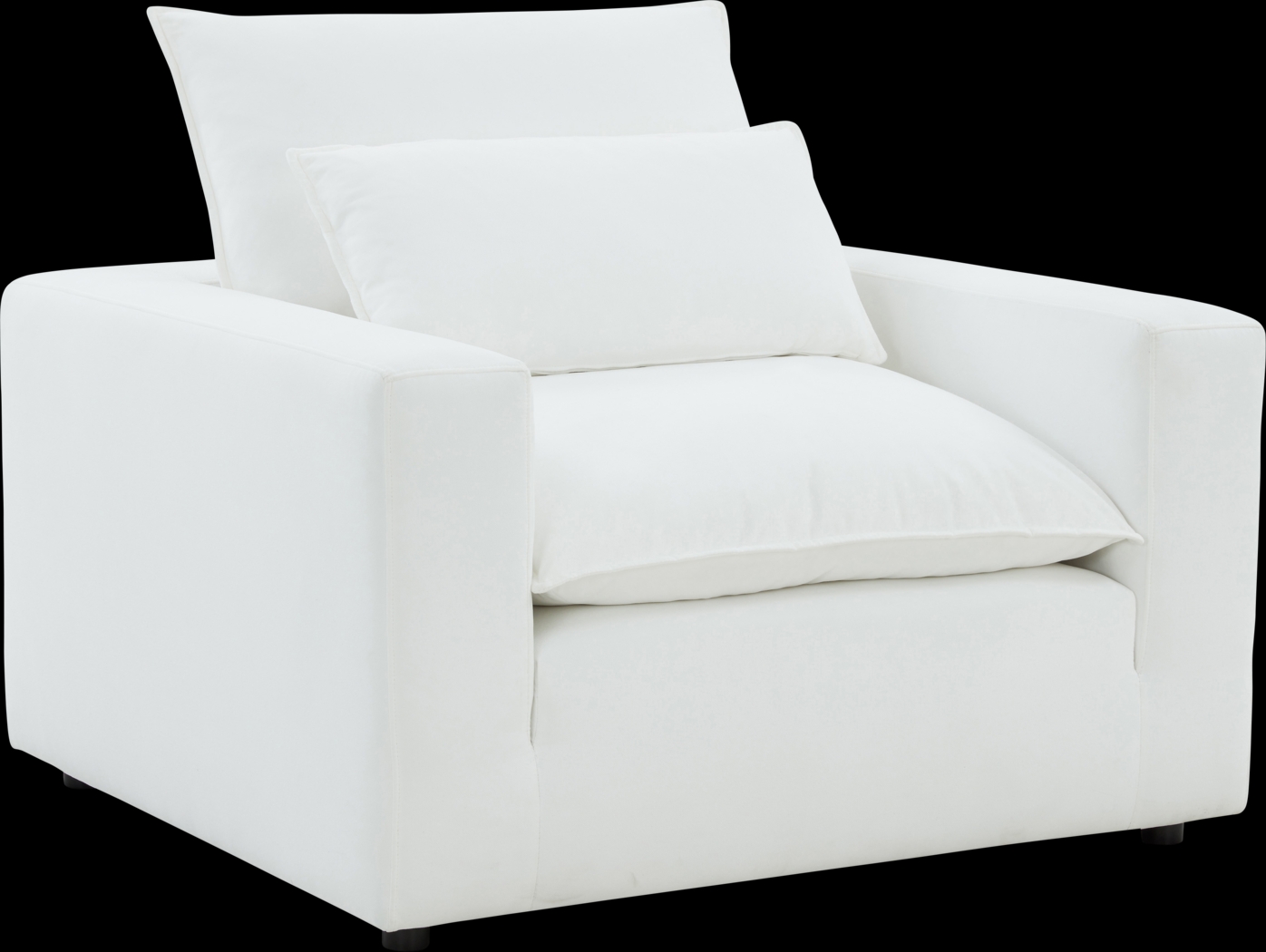 Eddlynch White Accent Chair - Thumbnail - Image 1