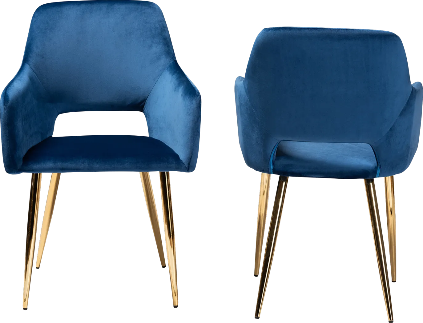 Eden Croft Blue Side Chair, Set of 2 - Thumbnail - Image 2