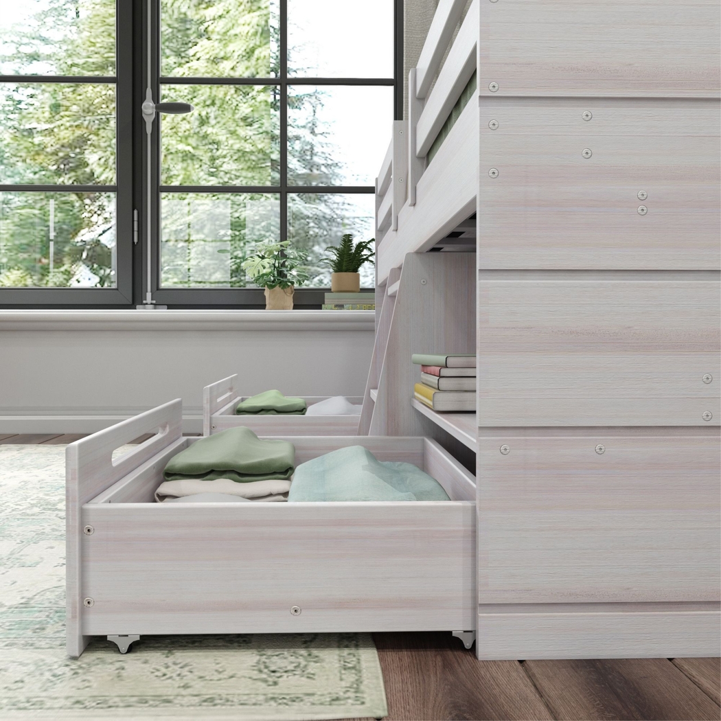 Kids Edenberry White Twin Loft Bed with 2 Drawers - Thumbnail - Image 3