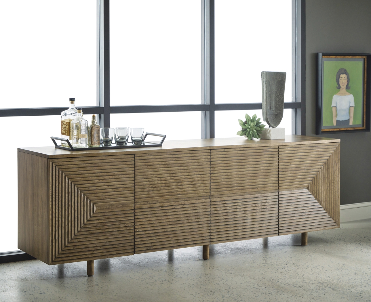 Edenborn Brown 84 in. Console - Thumbnail - Image 2