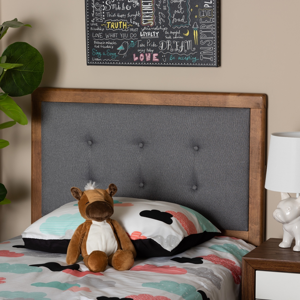 Edenboro Gray Twin Upholstered Headboard - Thumbnail - Image 3