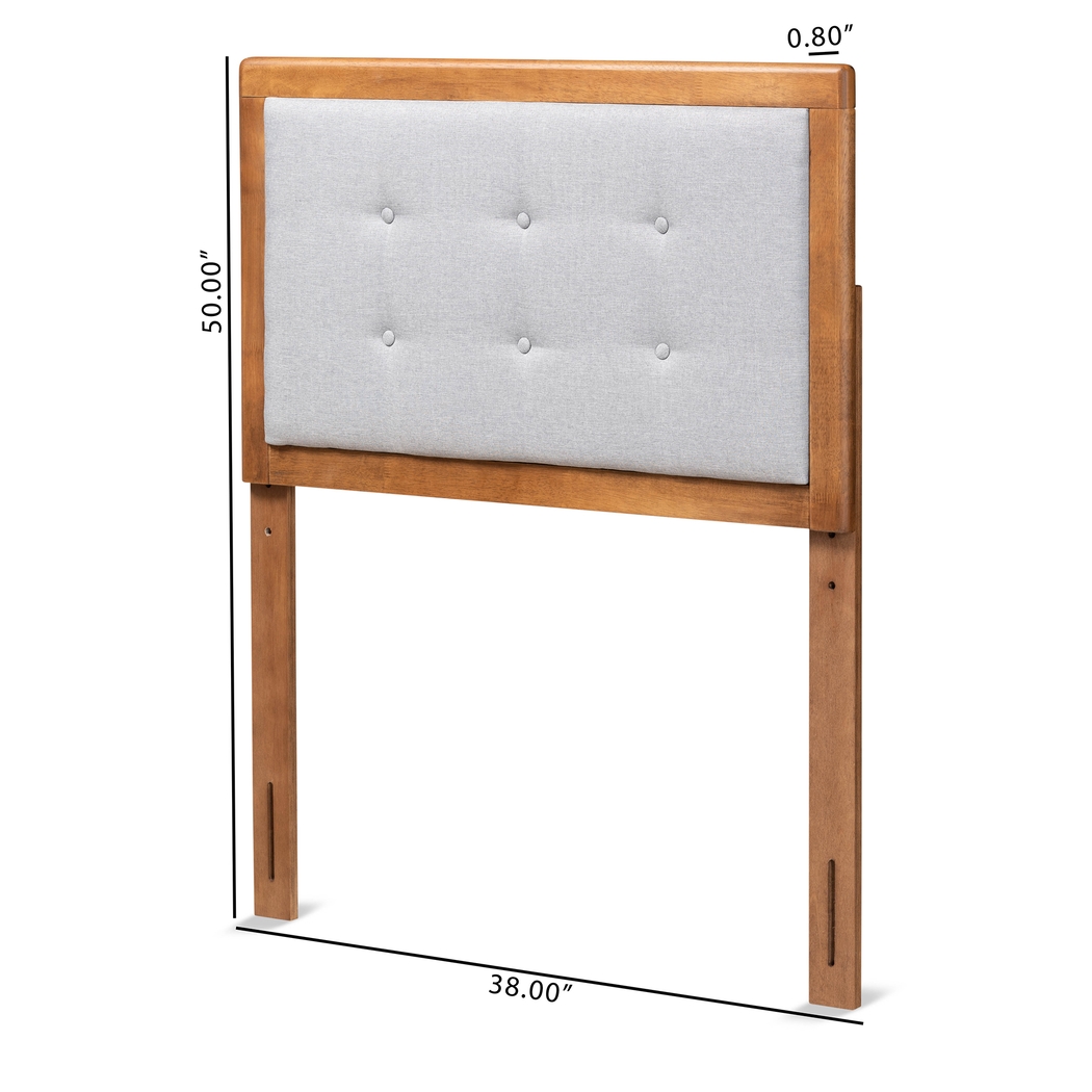 Edenboro Light Gray Twin Upholstered Headboard - Thumbnail - Image 5