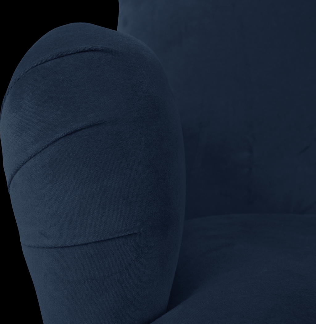 Edenbridge Navy Settee - Thumbnail - Image 2