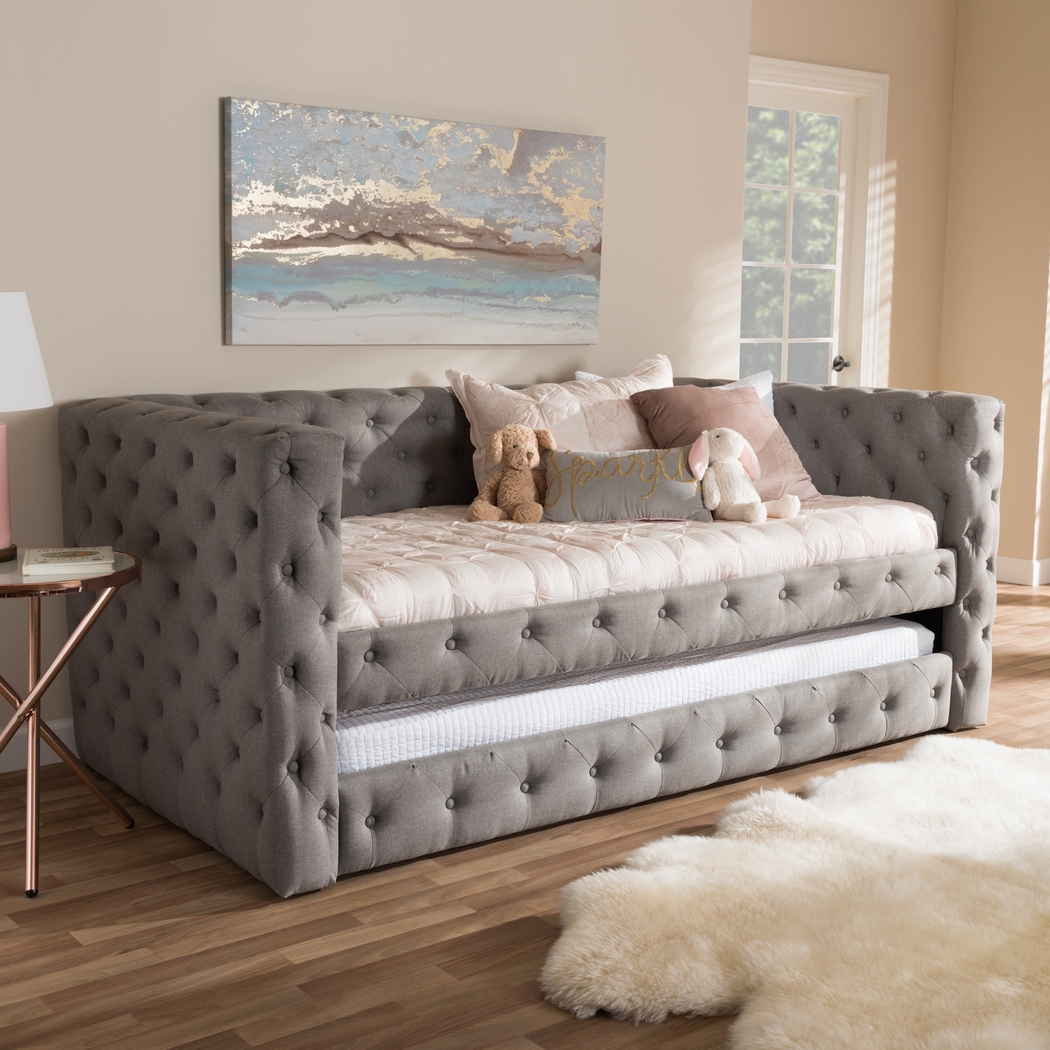Edenbrook Gray Daybed with Trundle - Thumbnail - Image 2
