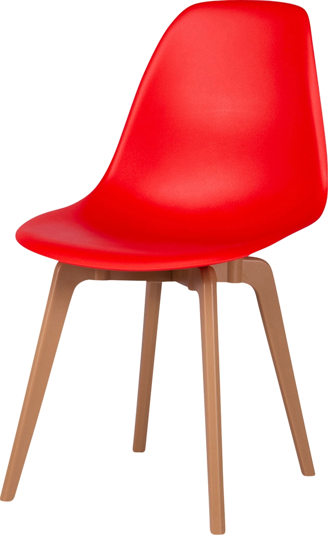 Edenpark Red Dining Chair, Set of 4 - Thumbnail - Image 2