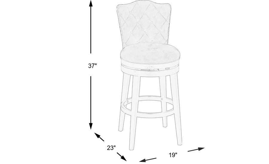 Dimension Image. Please refer to the Dimension Tab on this page for dimension details.