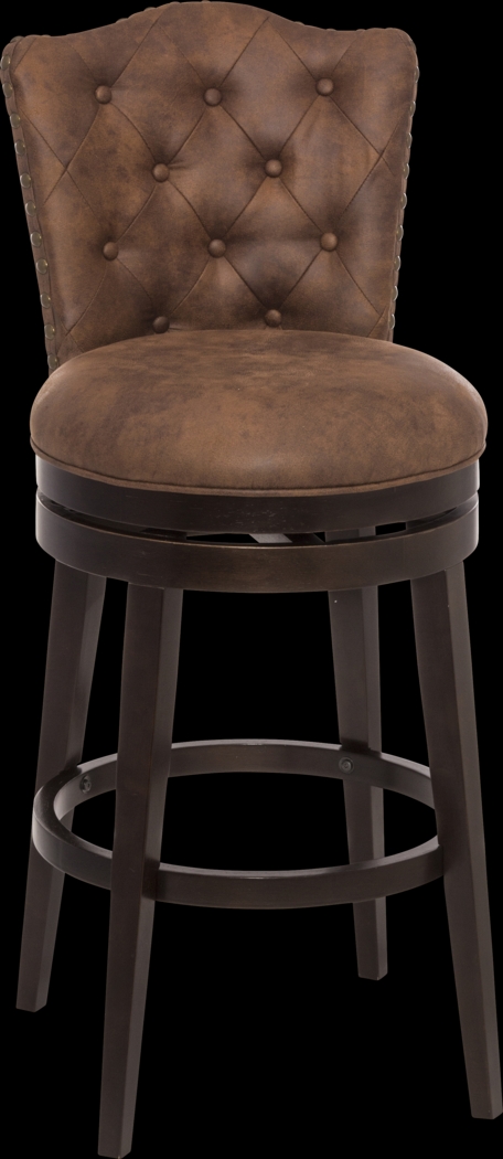Edenwood Brown Swivel Counter Height Stool - Thumbnail - Image 1