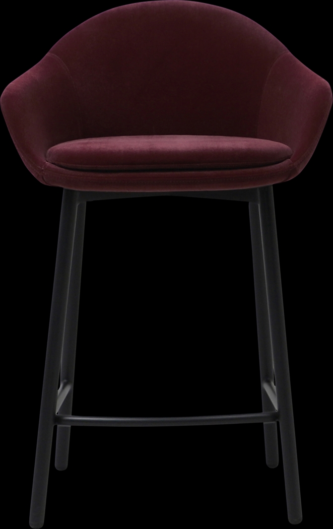Edered Purple Counter Height Stool - Thumbnail - Image 1
