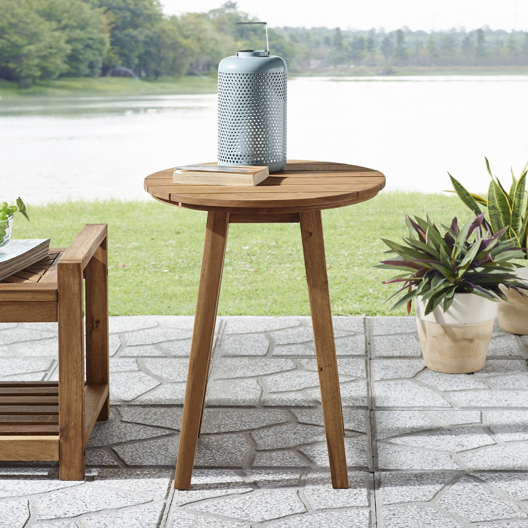 Ederville Brown Outdoor End Table - Thumbnail - Image 4