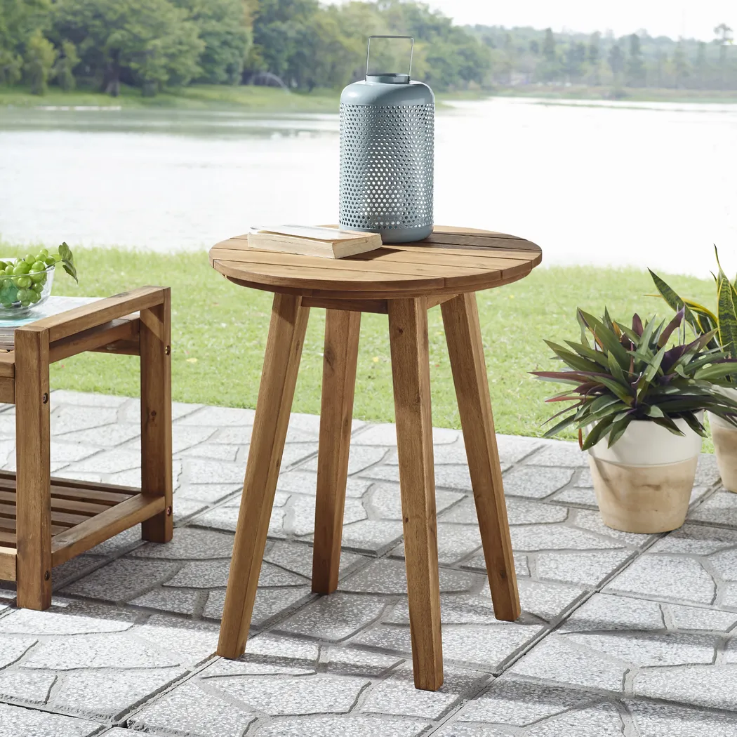 Ederville Brown Outdoor End Table - Image 5